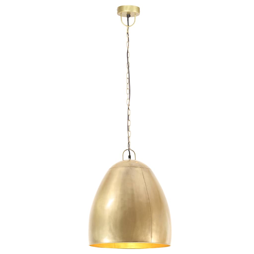 Candeeiro suspenso industrial redondo 25 w 42 cm e27 bronze