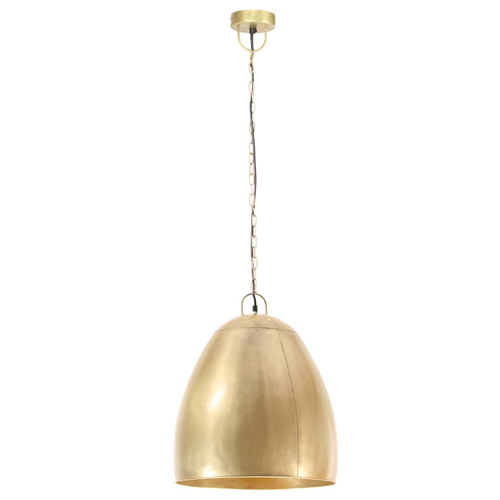 Candeeiro suspenso industrial redondo 25 w 42 cm e27 bronze