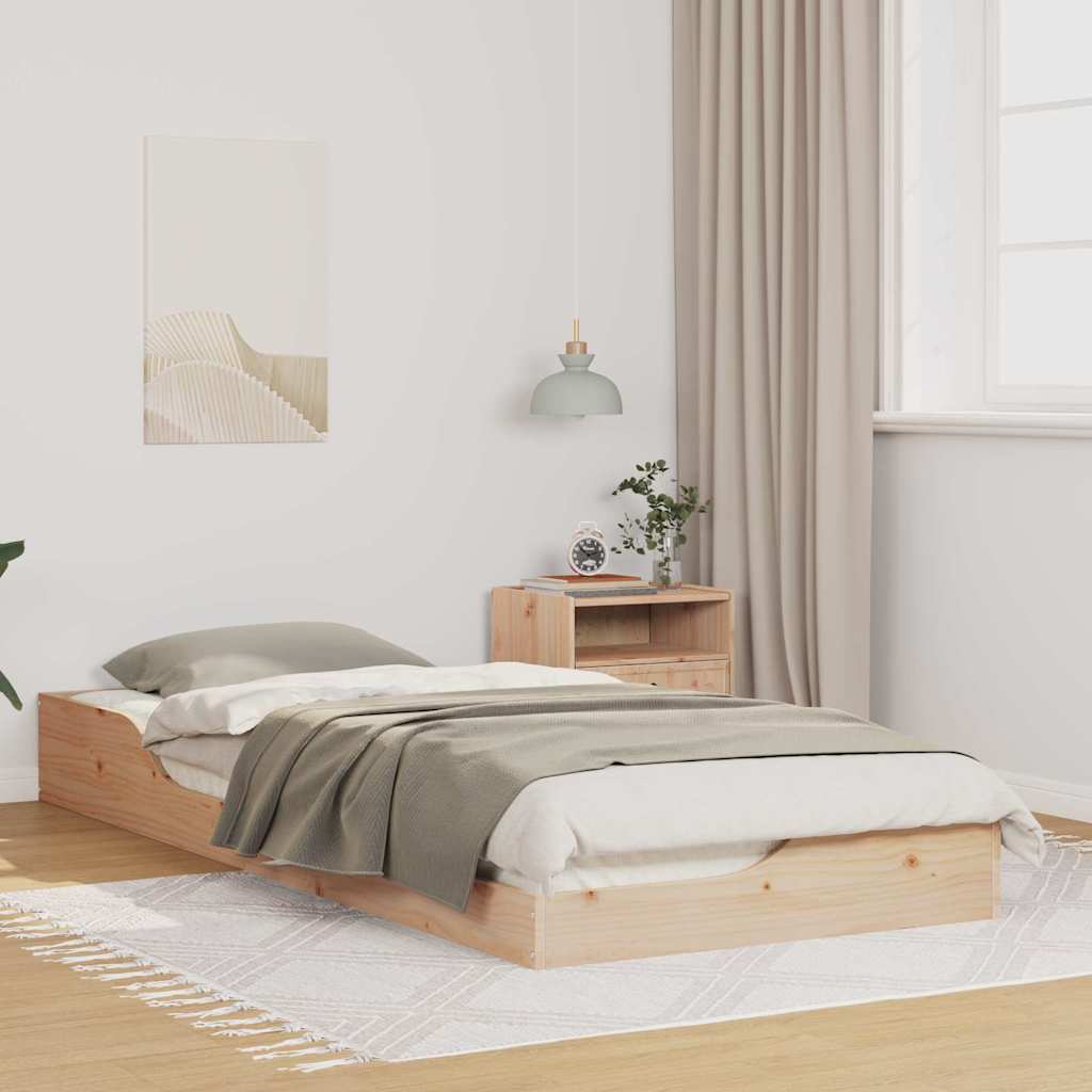 Estrutura da cama castanho 80 x 220 cm