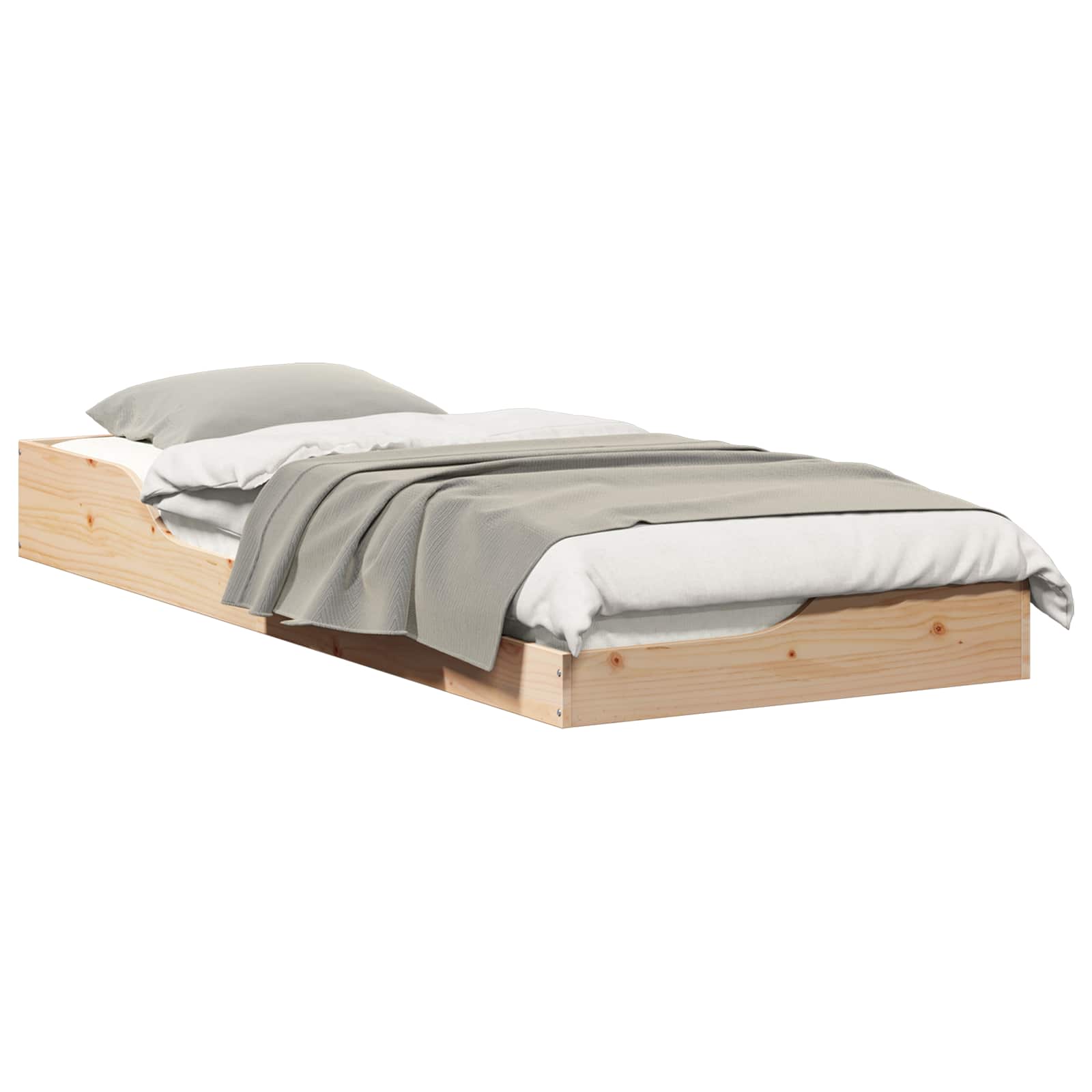 Estrutura da cama castanho 80 x 220 cm