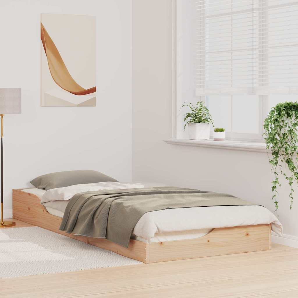 Estrutura da cama castanho 80 x 220 cm