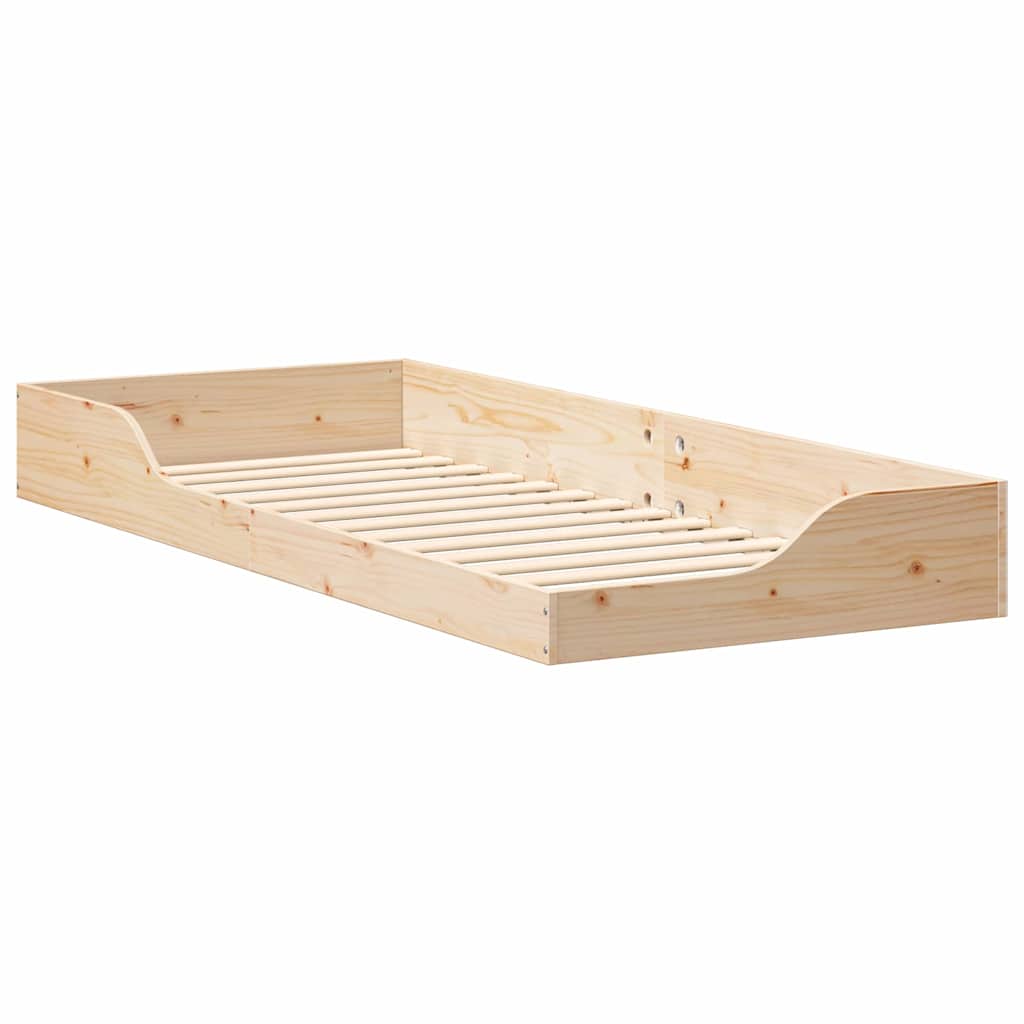 Estrutura da cama castanho 80 x 220 cm