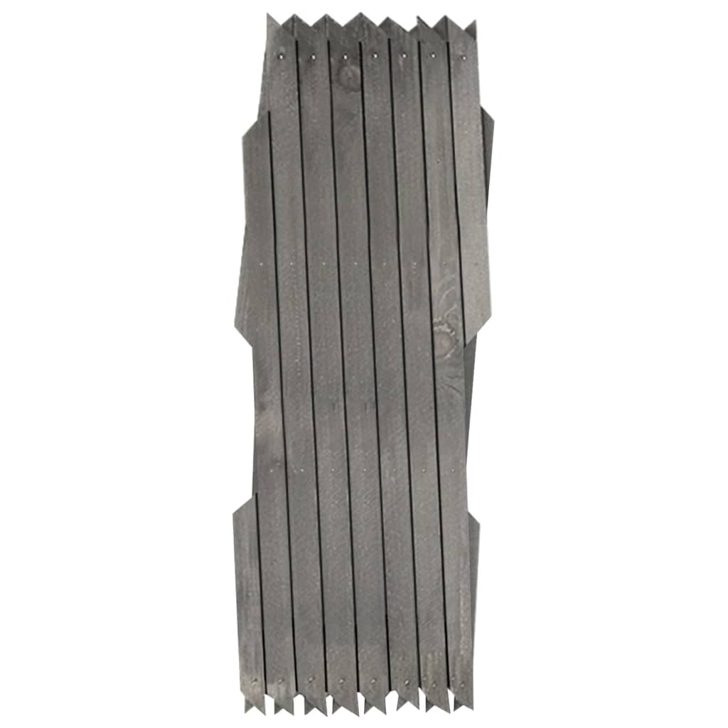 Cercas em treliça 5 pcs 180x30 cm abeto maciço cinzento