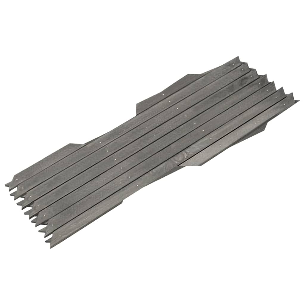 Cercas em treliça 5 pcs 180x30 cm abeto maciço cinzento