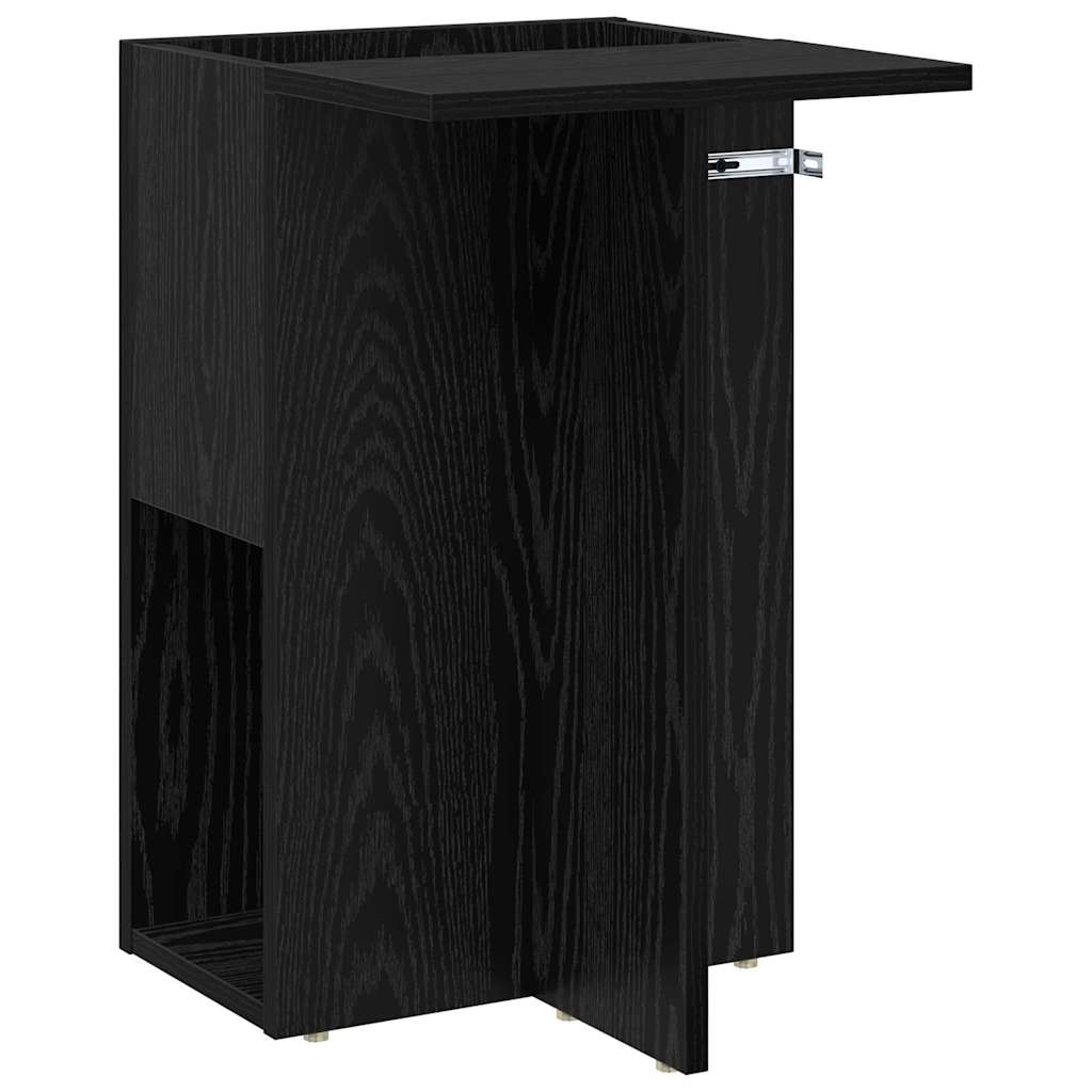 Mesa de apoio carvalho preto 35 x 40 x 55 cm