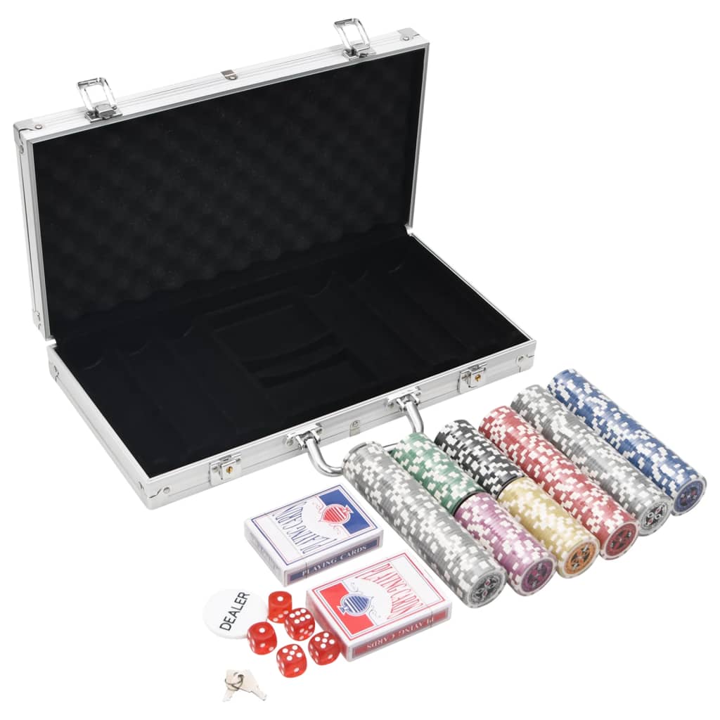 Conjunto de fichas de póquer 300 pcs 11,5 g