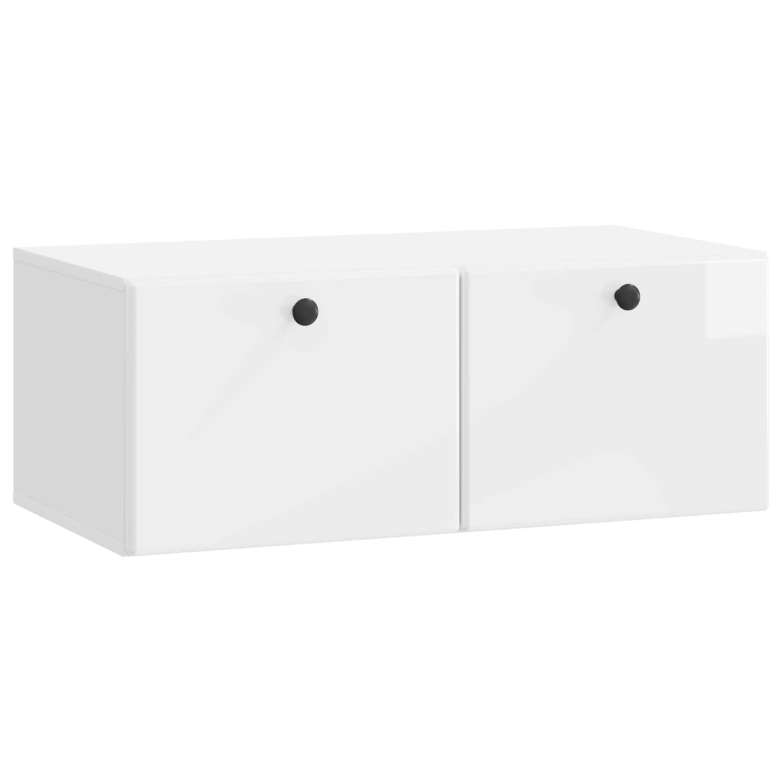Gabinete de TV de parede 78,5 x 41 x 30 cm branco brilhante
