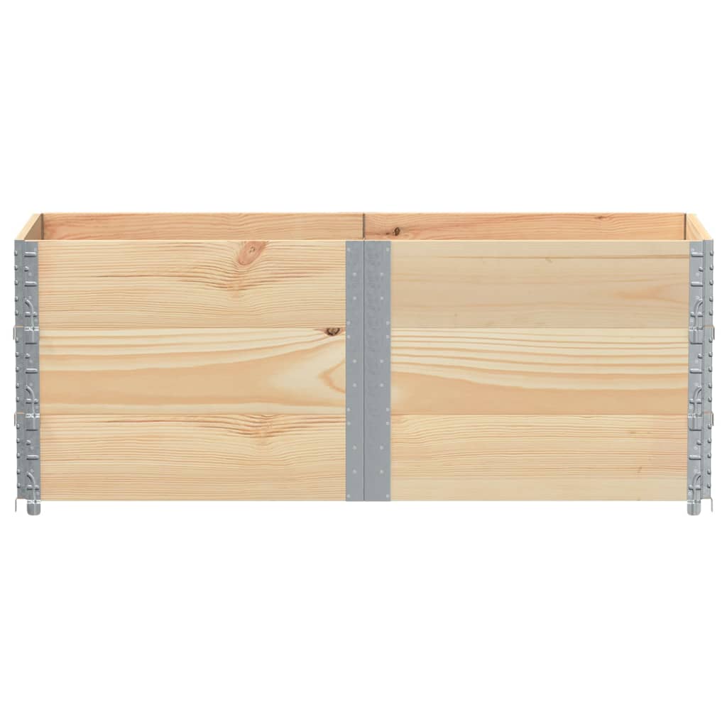 Colares para paletes 3 pcs 150x50 cm madeira de pinho maciça
