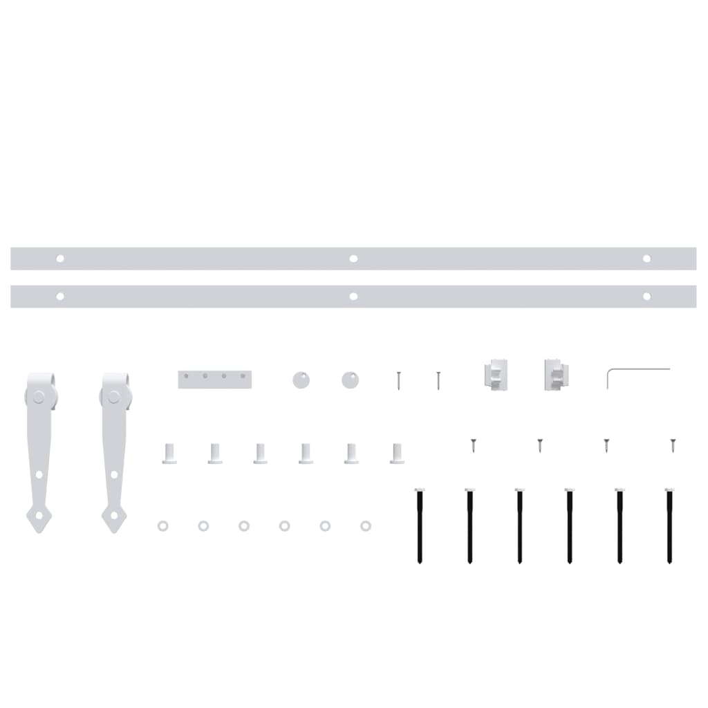 Mini kit para armário deslizante aço carbono 152 cm branco