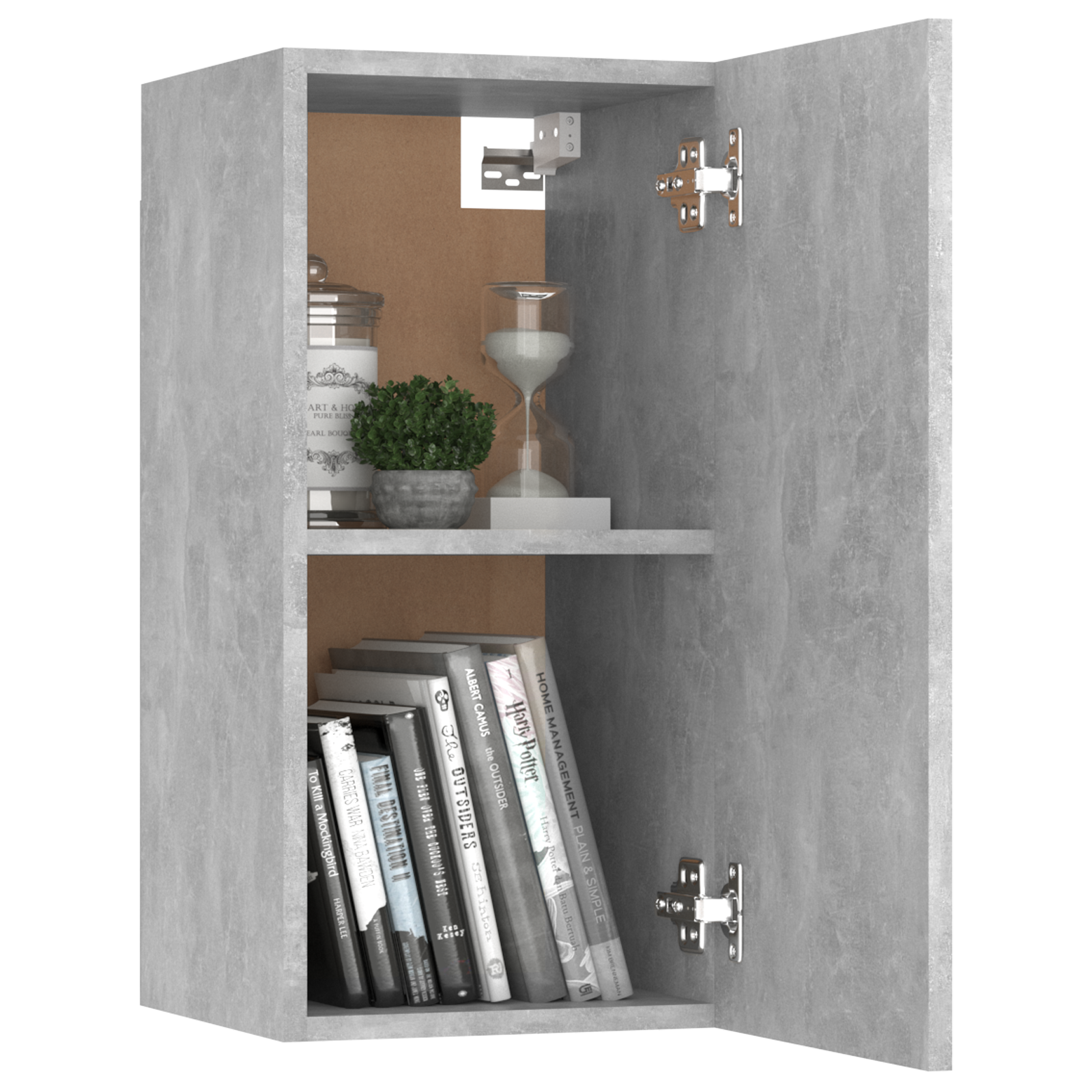 | Gabinete de TV de parede | 2 pcs cinzento 31 x 30 x 60 cm