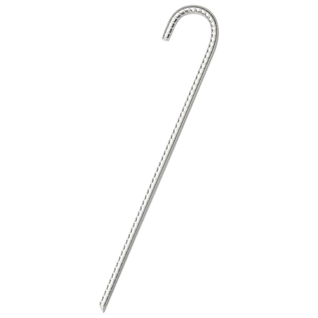 Estacas para tenda 6 pcs 37 cm ø10 mm aço galvanizado