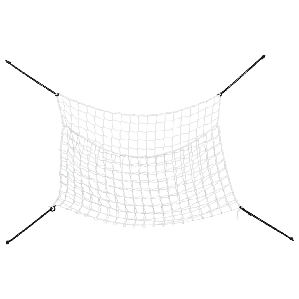 Redes para feno 2 pcs retangular 200x120 cm PP branco