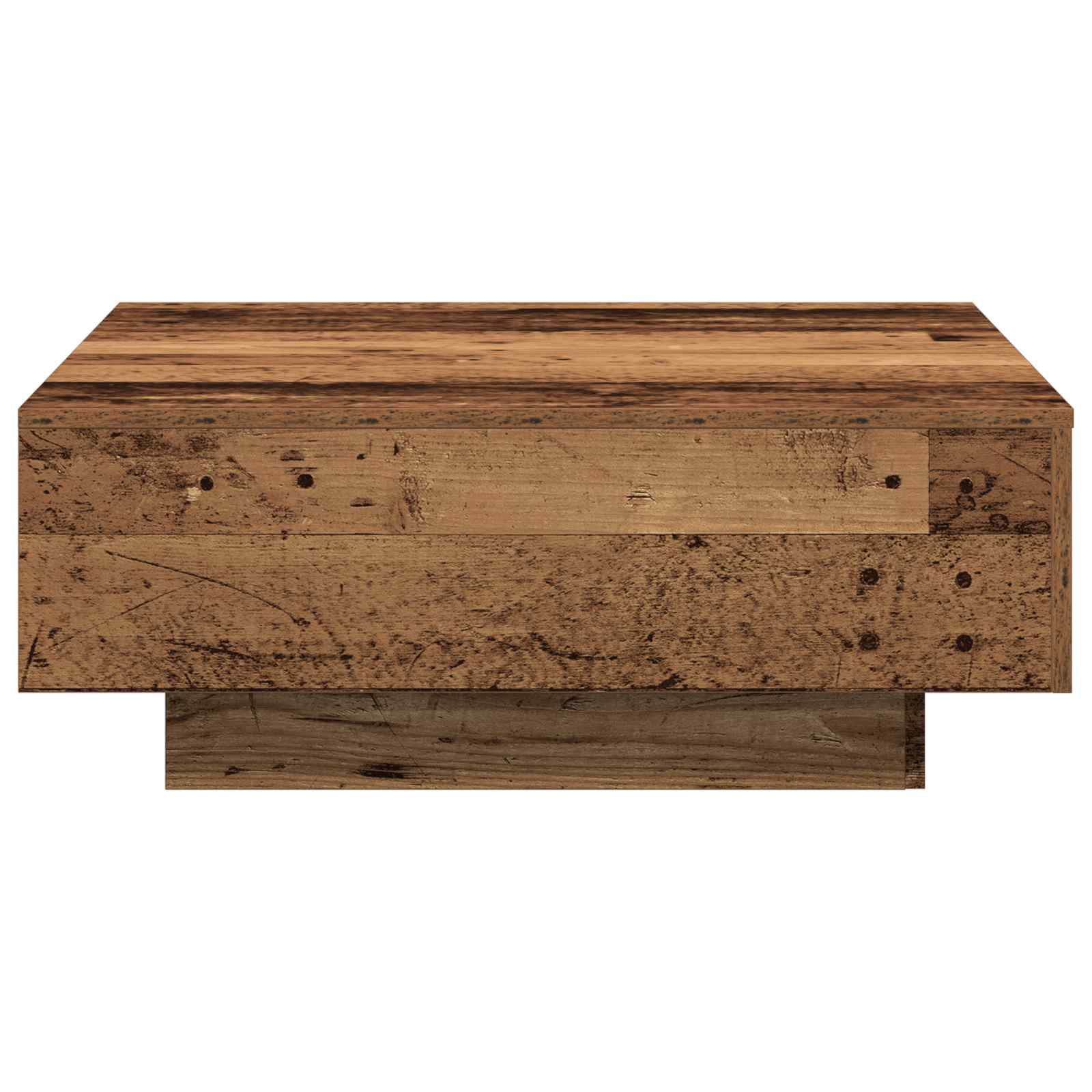 Mesa de centro madeira antiga 80 x 80 x 31 cm