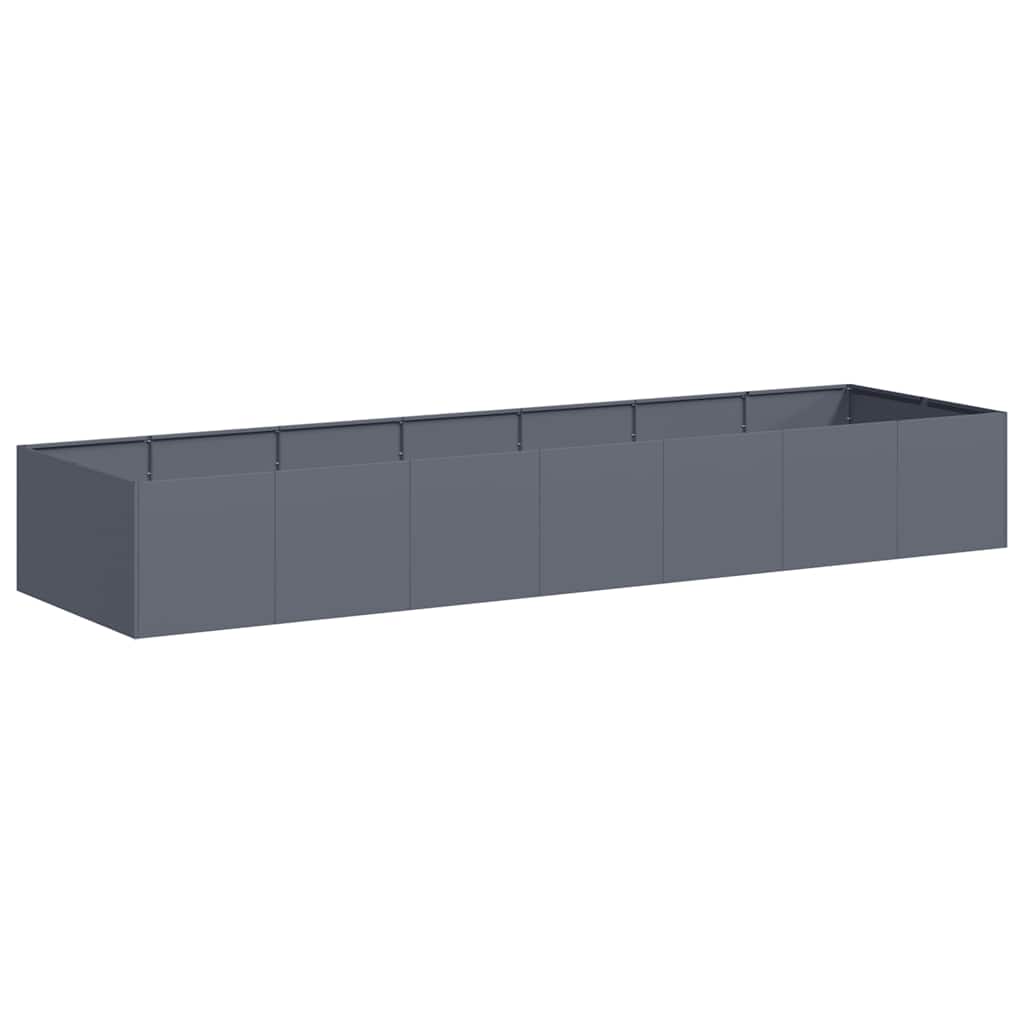 Vaso/floreira 280x80x40 cm aço antracite