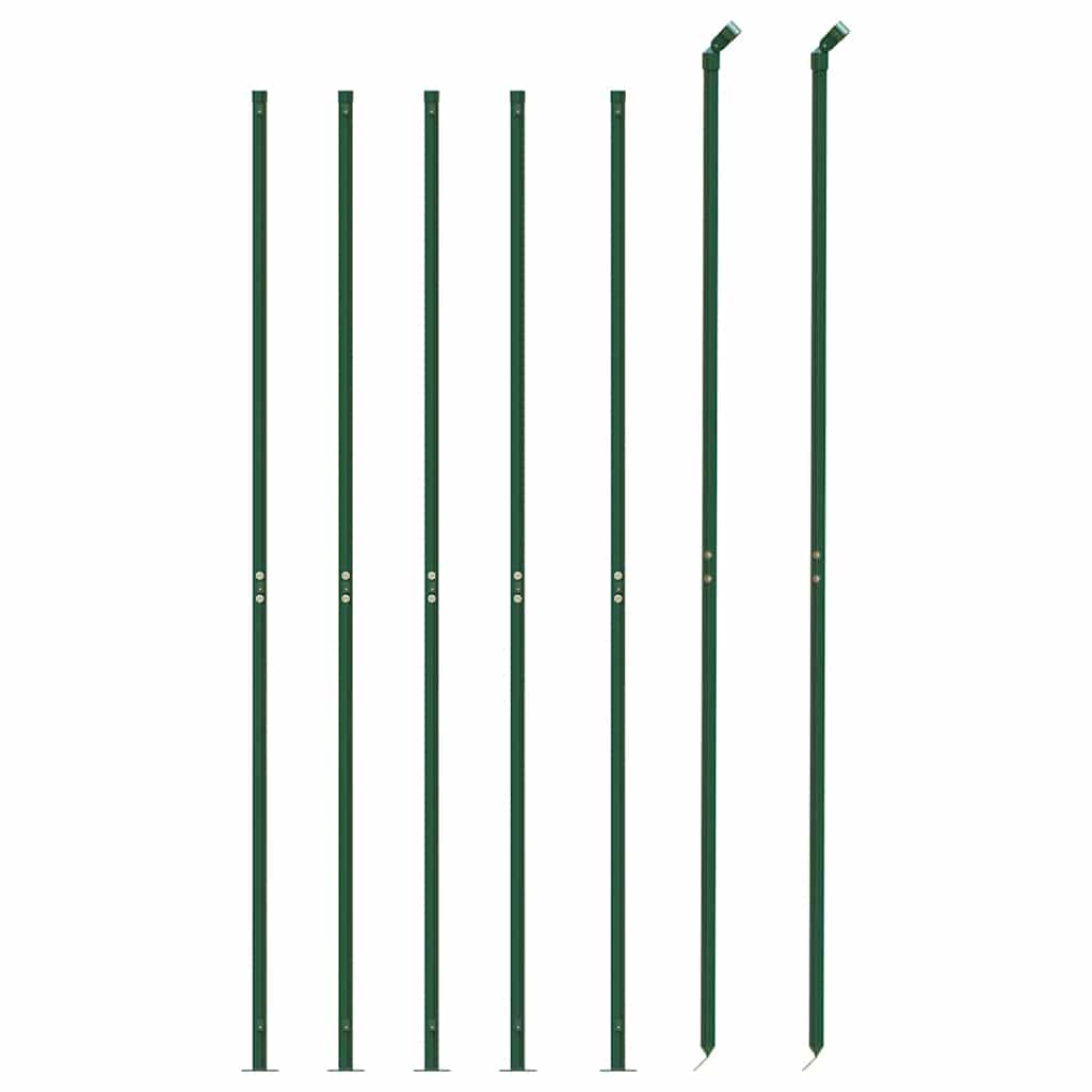 Cerca de arame com flange 1,6x10 m verde