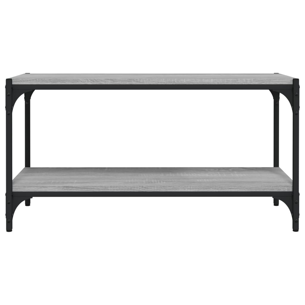 Móvel de TV 80x33x41 cm derivados madeira/aço cinzento sonoma