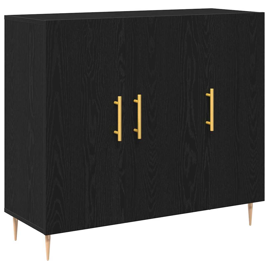 Buffet carvalho preto 90 x 34 x 80 cm derivados de madeira