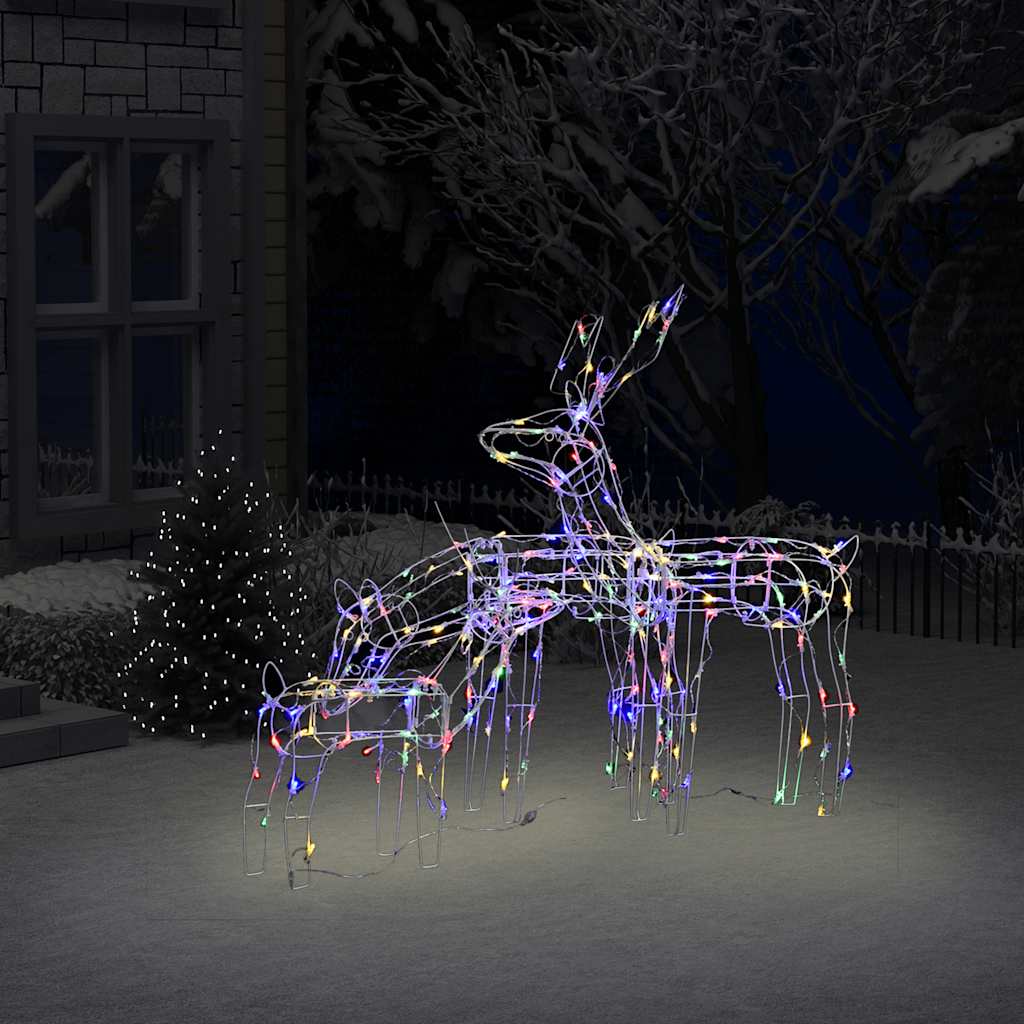 3 Pcs iluminação de natal renas 229 luzes LED