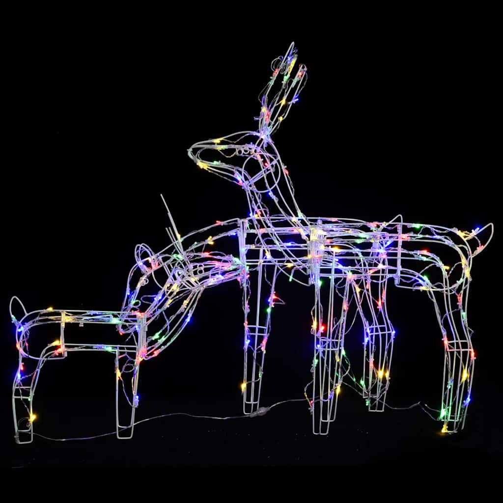 3 Pcs iluminação de natal renas 229 luzes LED