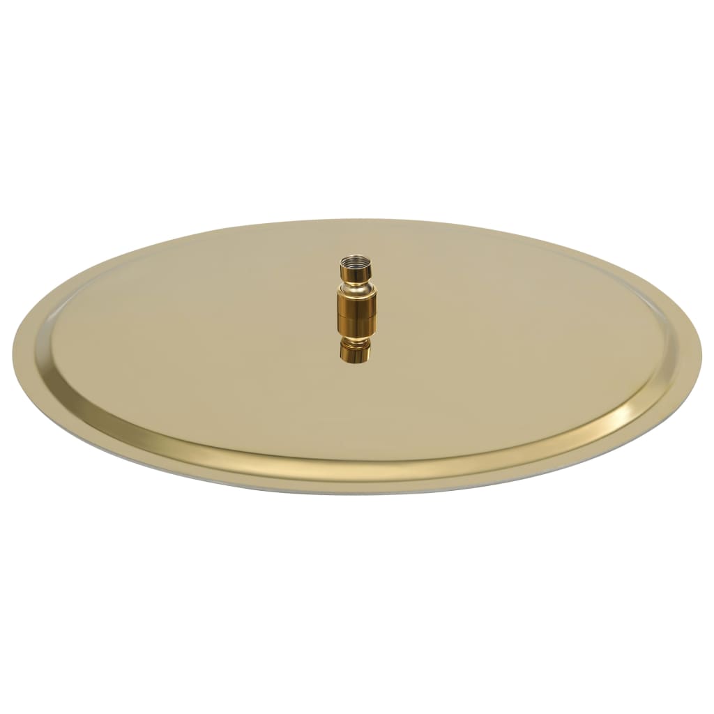 Cabeça de chuveiro redonda 50 cm aço inoxidável dourado