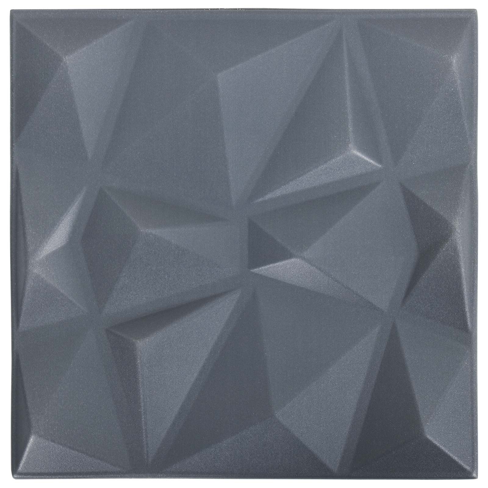 Painéis de parede 48 unid. 50 x 50 cm cinza diamante espuma xps