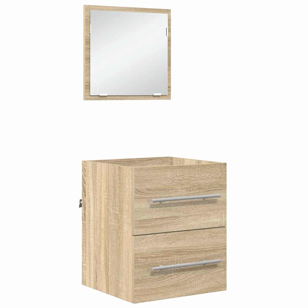 Conjunto de móveis para banheiro castanho 41 x 38,5 x 48 cm
