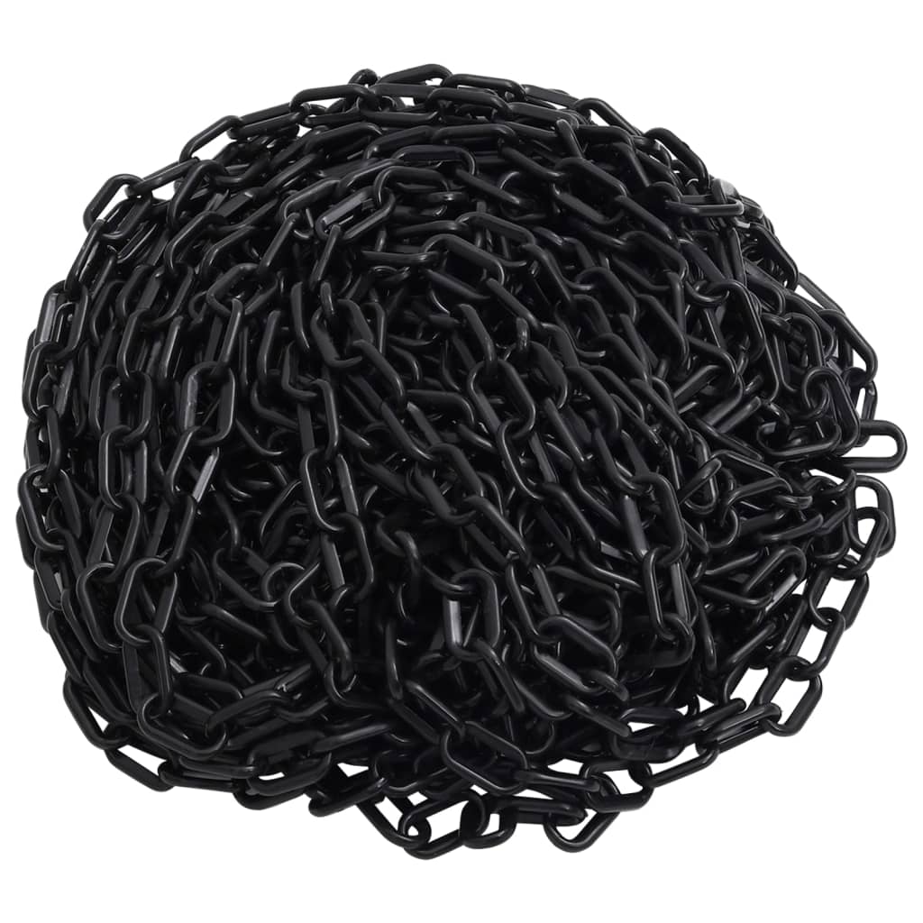 Corrente de sinalização plástico 100 m ø8 mm preto