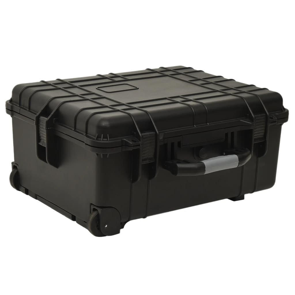 Mala de viagem com rodas 58x45x27 cm PP preto