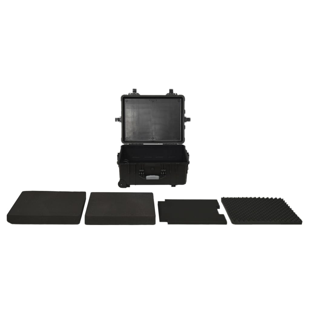 Mala de viagem com rodas 58x45x27 cm PP preto