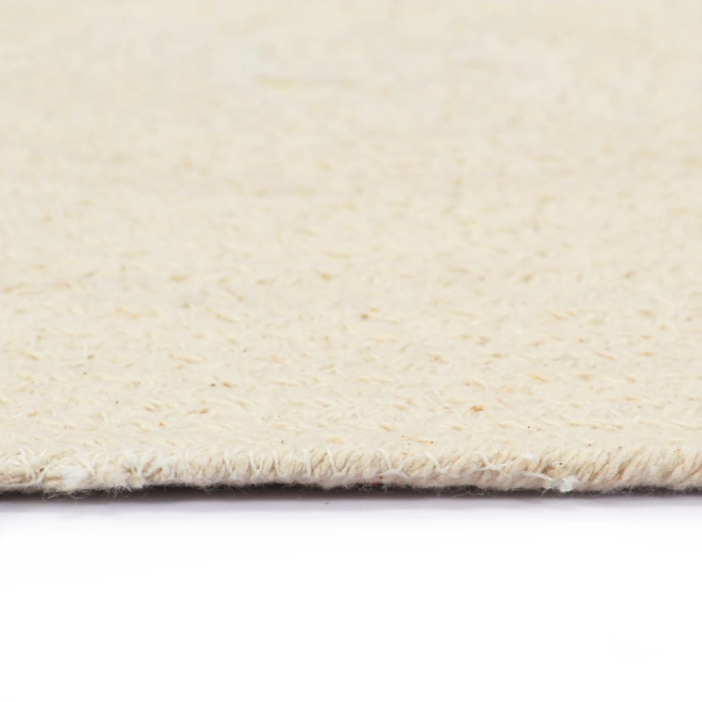 Individuais de mesa 6 pcs em algodão liso 38 cm redondo natural