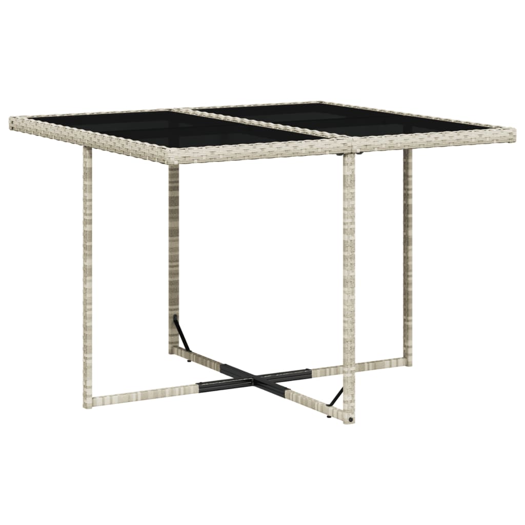 9 Pcs conjunto de jantar p/ jardim c/ almofadões cinzento claro
