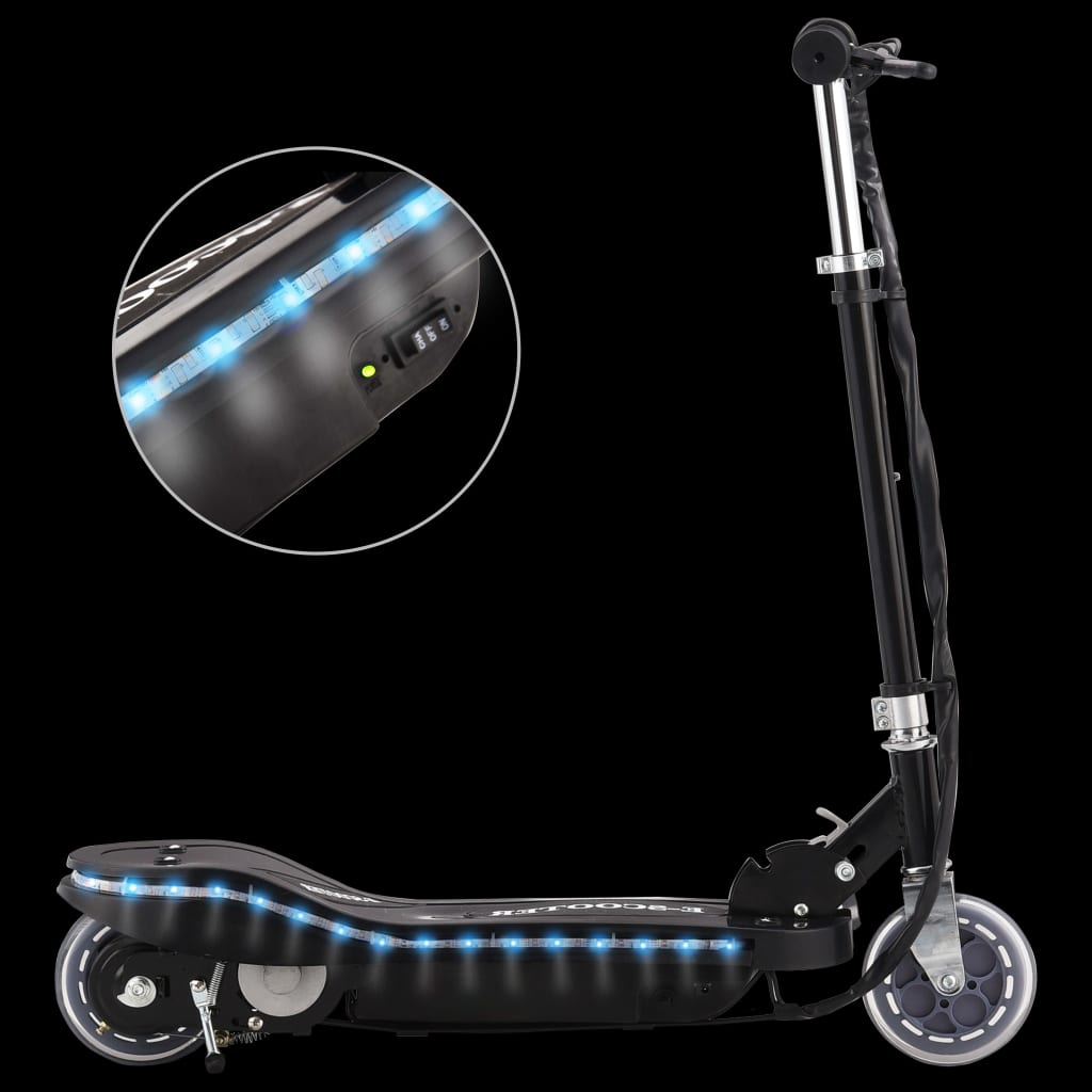 Trotinete/scooter elétrica com leds 120 w preto