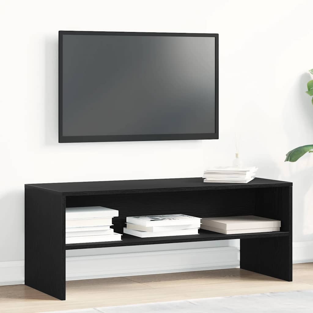 Móvel de TV 100x40x40 cm derivados de madeira carvalho preto