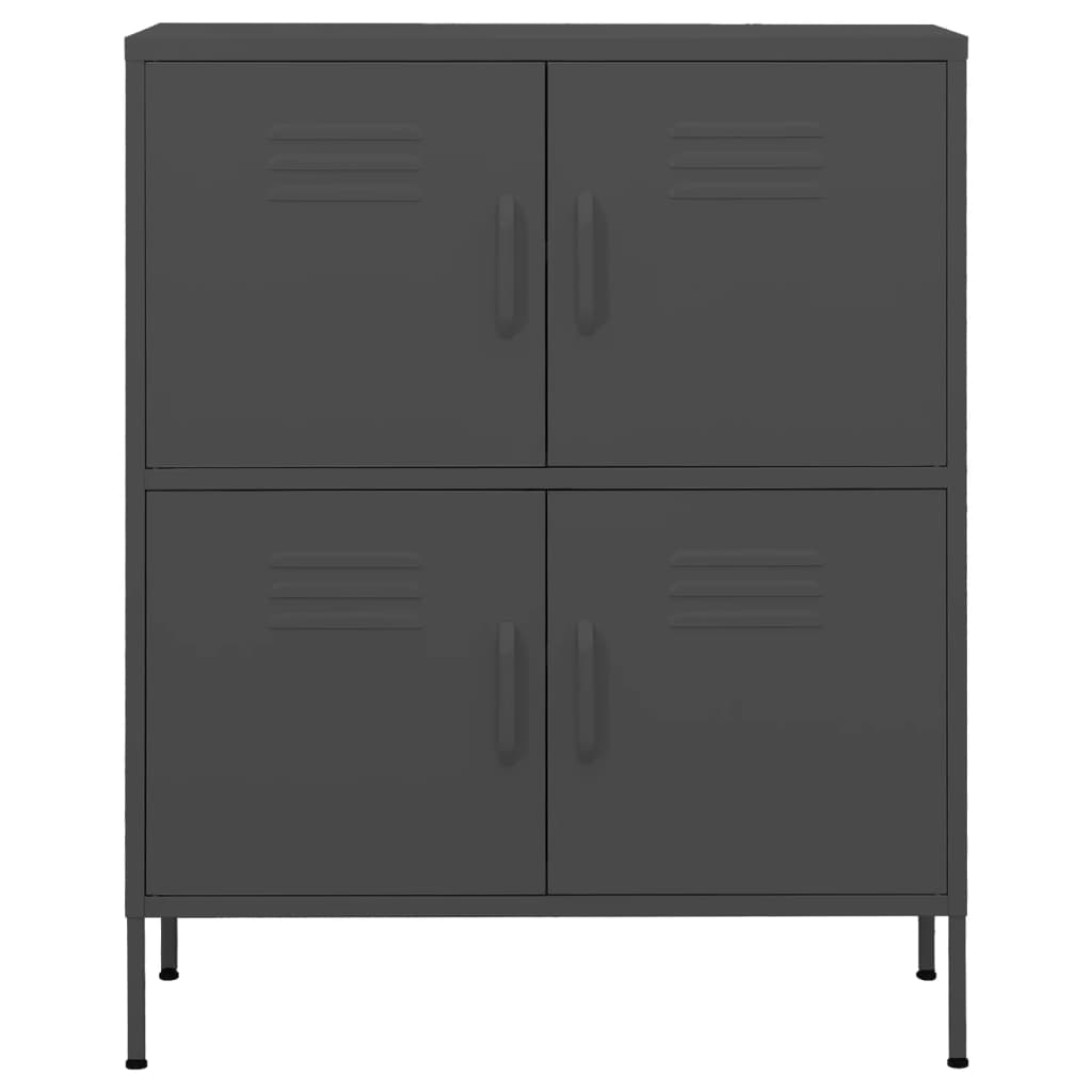 Armário de arrumação aço 80x35x101,5 cm antracite