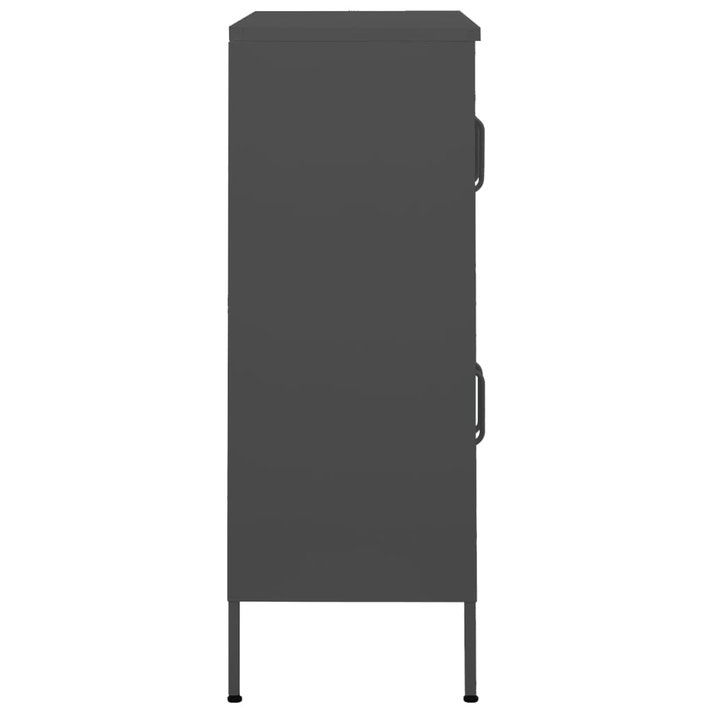 Armário de arrumação aço 80x35x101,5 cm antracite