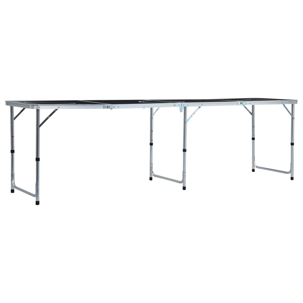Mesa de beer pong dobrável com copos e bolas 240 cm