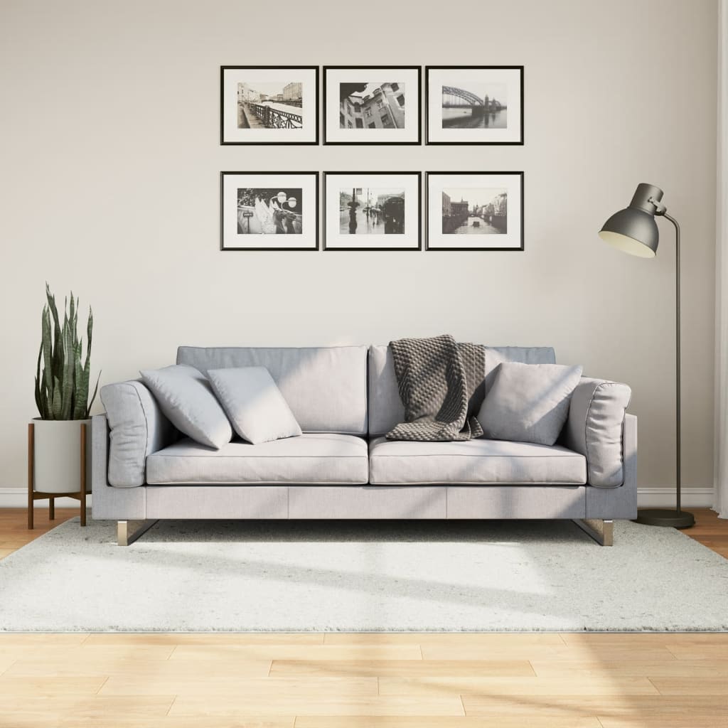 Tapete de pelo curto oviedo 140x200 cm creme