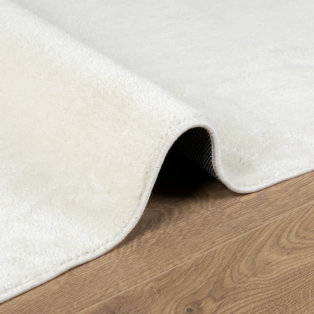 Tapete de pelo curto oviedo 140x200 cm creme