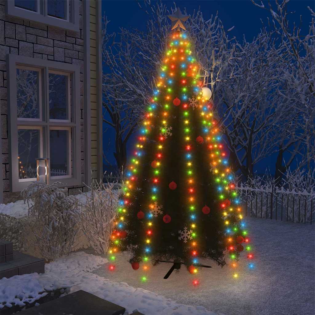Cordão de luzes árvore de natal 300 luzes LED 300 cm colorido