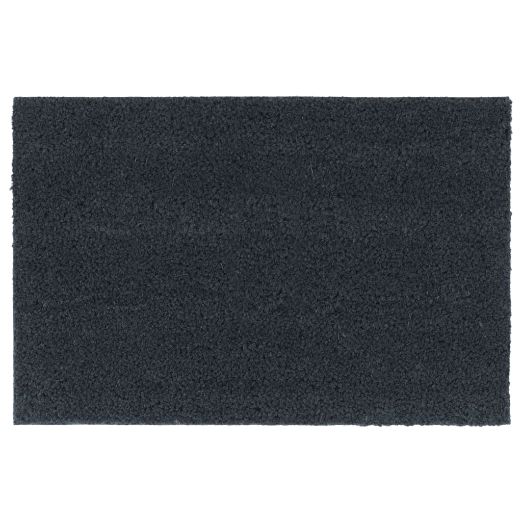 Tapete de porta 40x60 cm fibra de coco tufada cinzento escuro