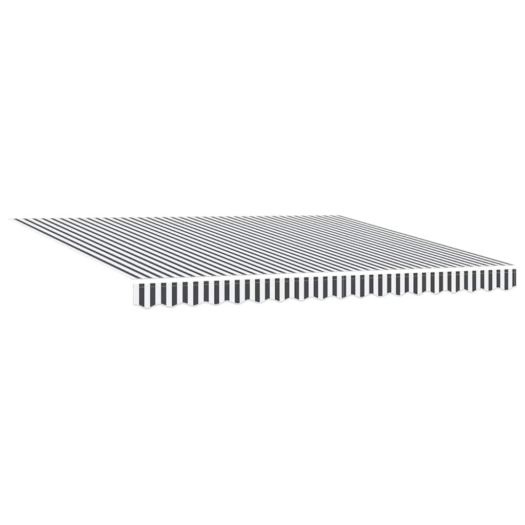 Toldo retrátil manual 400x300 cm antracite e branco