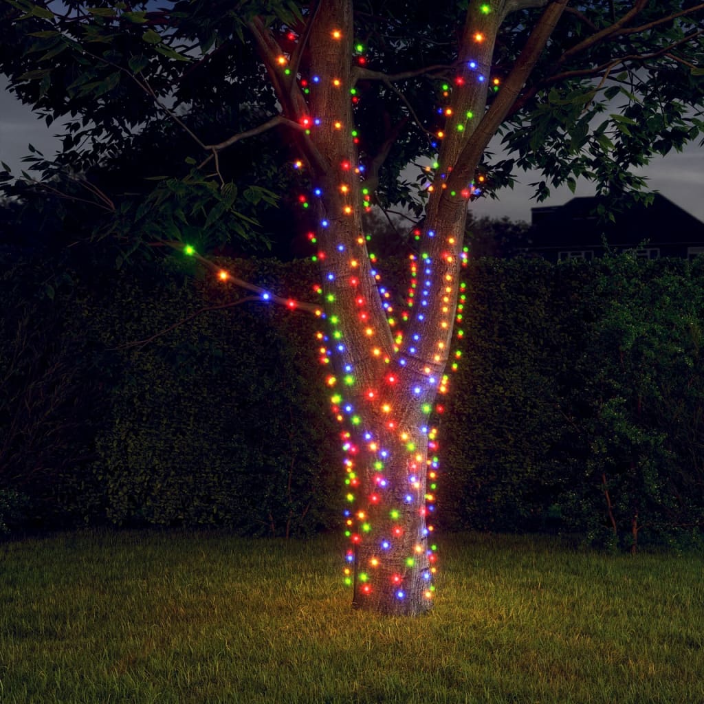 Luzes solares 5pcs 5x200 leds p/ interior/exterior coloridas