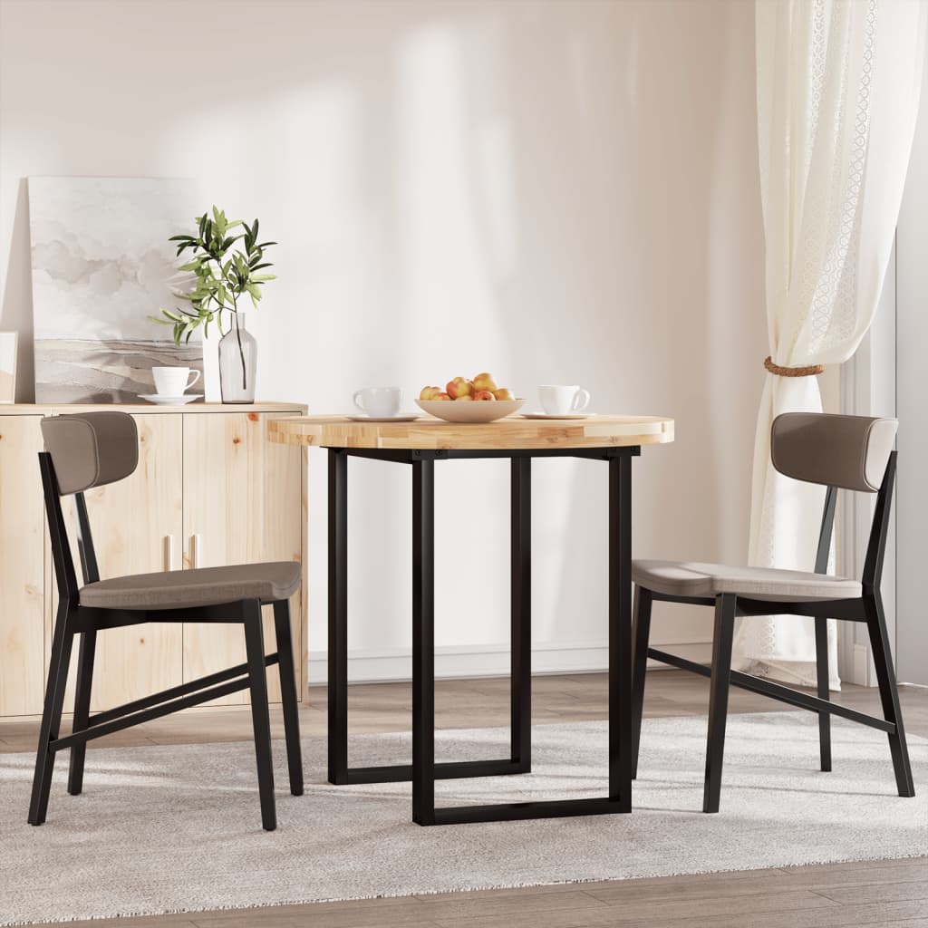 Tampo de mesa redondo ø80x4 cm madeira de acácia maciça