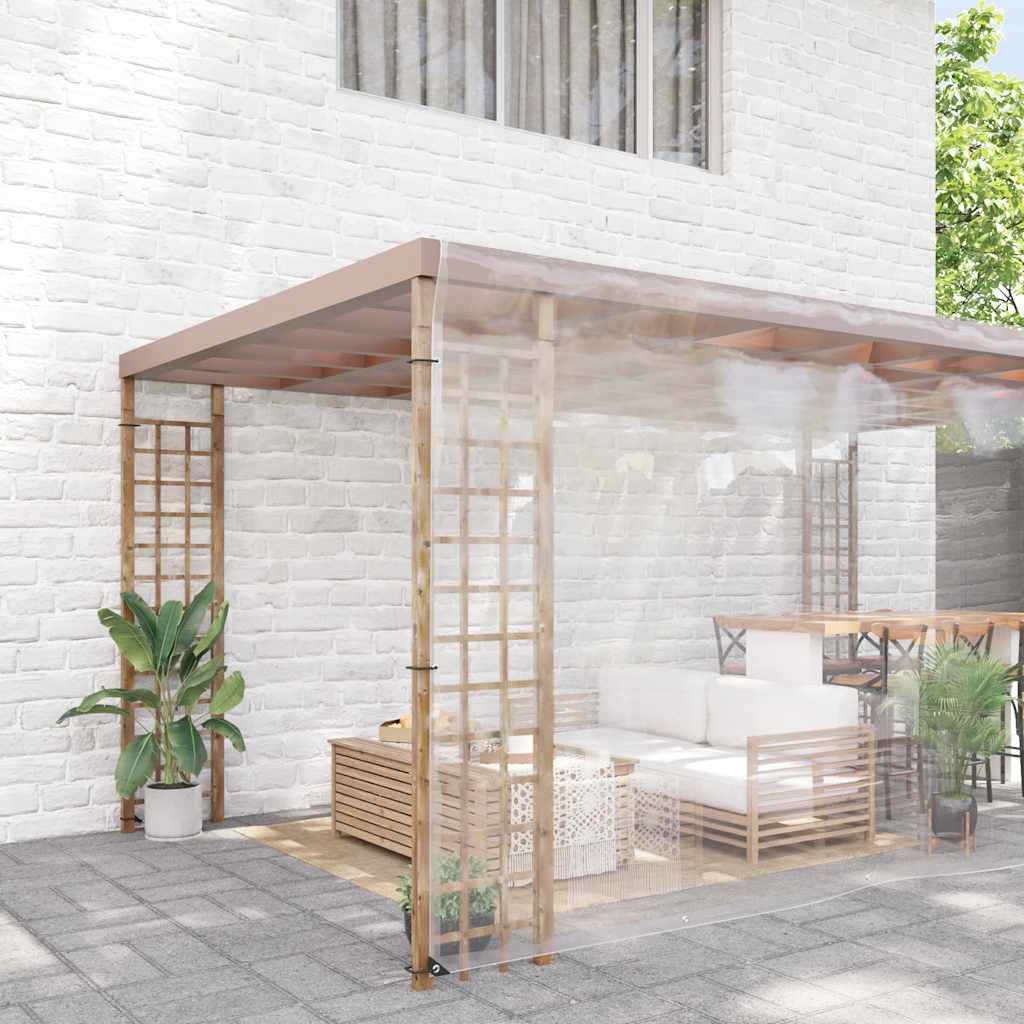 Encerado transparente com ilhós 8x8 m PVC