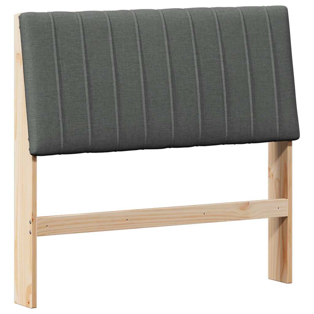 Cabeceira estofada cinza escuro 100 cm