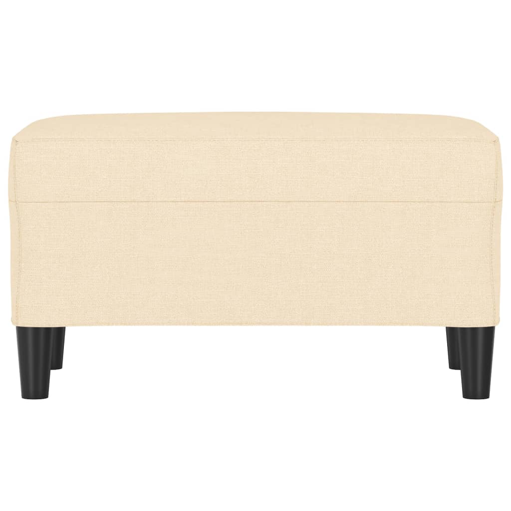 Banco 70x35x41 cm tecido cor creme
