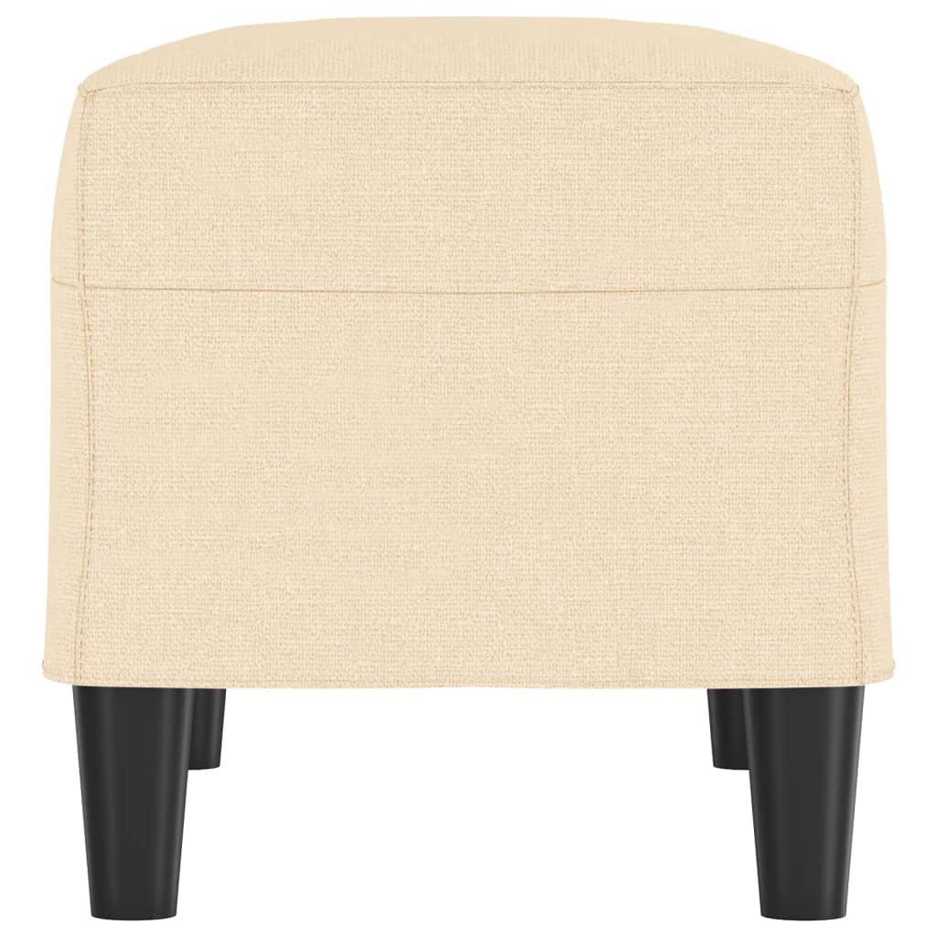 Banco 70x35x41 cm tecido cor creme