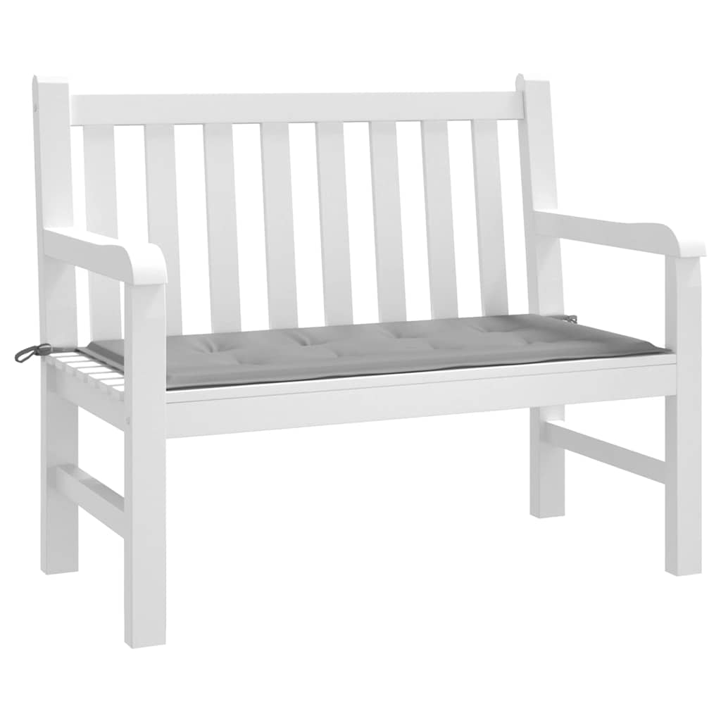 Almofadão p/ banco de jardim 120x50x3cm tecido oxford cinza