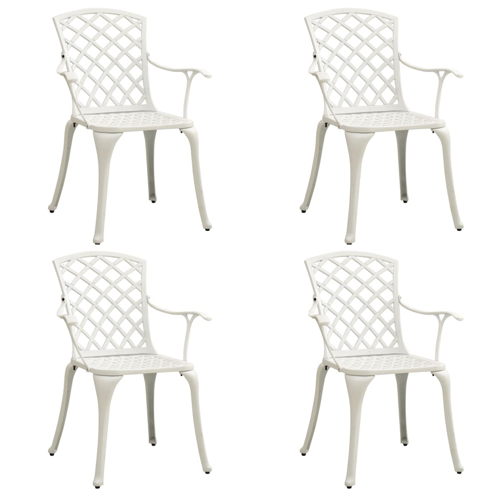 5 Pcs conjunto de bistrô alumínio fundido branco