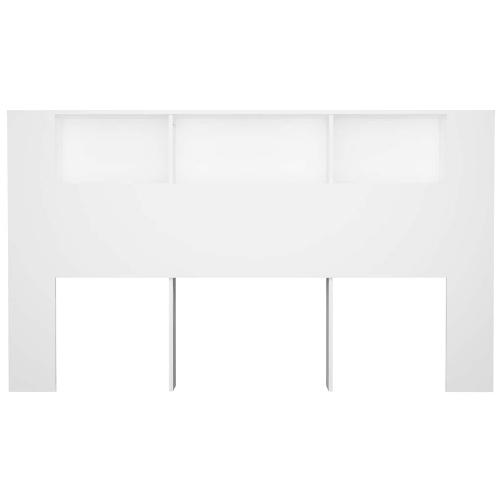 Armário de cabeceira 180x18,5x104,5 cm branco